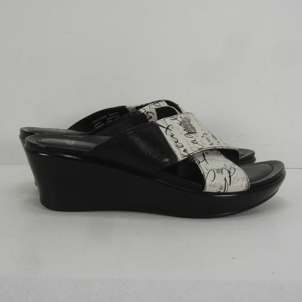 Dansko Leather Platforms Wedges Slides Sandals 39 - image 3